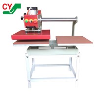 Hot sale semi-automatic digital transfer printing t shirt dual plate twin station pneumatic heat press machine 40x50